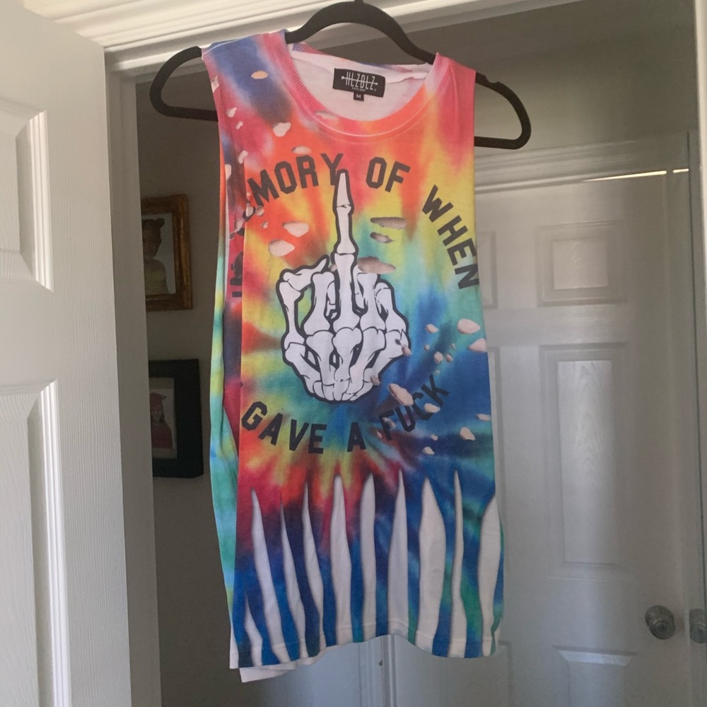 Tie dye Hellz Bellz top